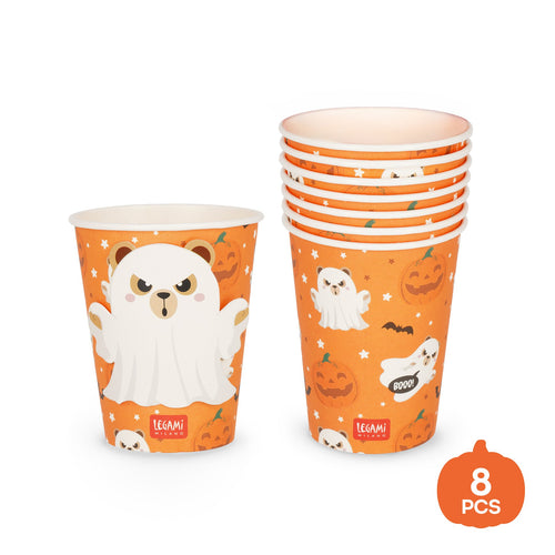 Set mit 8 Pappbechern - Boo Appétit!