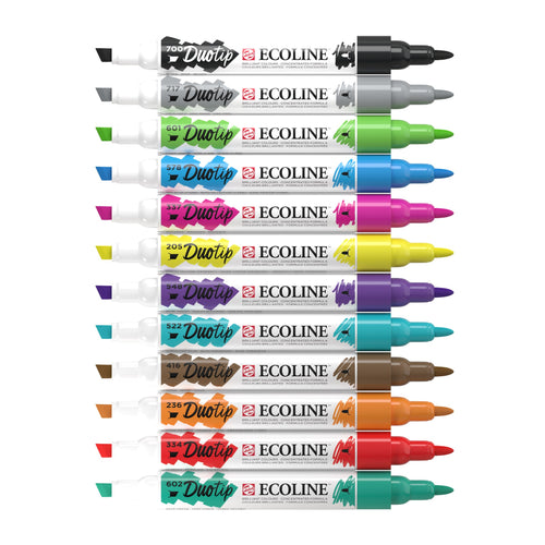 Ecoline Duotip Basis-Set | 12 Farben