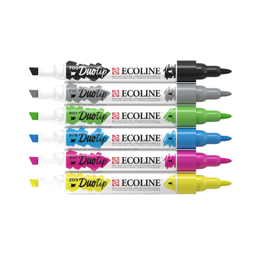 Ecoline Duotip Basis-Set | 6 Farben