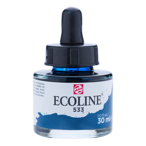 Ecoline Flüssige Wasserfarbe Flasche 30 ml Indigo 533