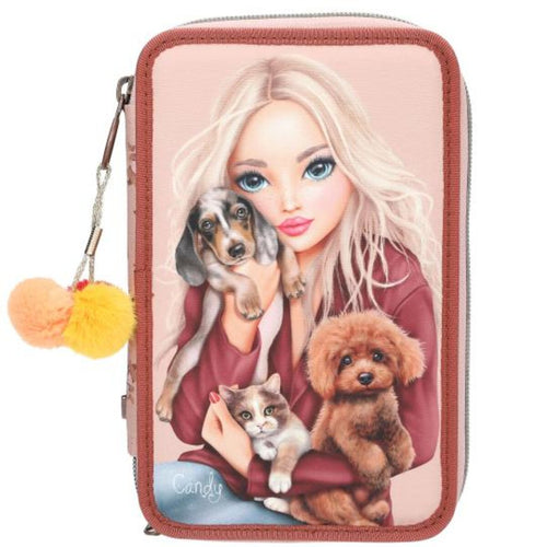 Depesche 0013673 TOPModel 3 Fach Federtasche FUR EVER FRIENDS