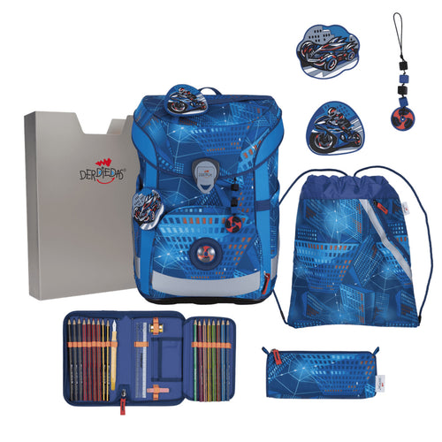 DerDieDas ErgoFlex Easy Schulranzen-Set 5tlg. Turbo Speed 22,5 Liter