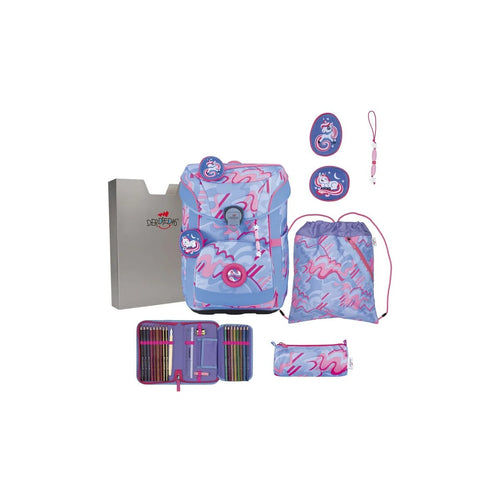 DerDieDas ErgoFlex Easy Superflash Schulranzen-Set5tlg. Magic Unicorn 21 Liter