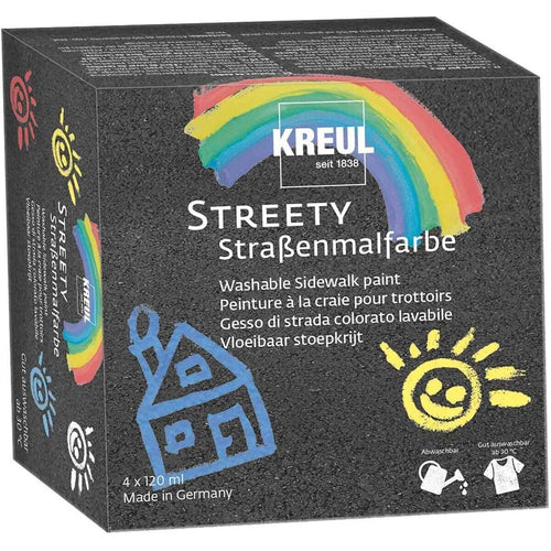 KREUL Streety Straßenmalfarbe Starter Set 120 ml