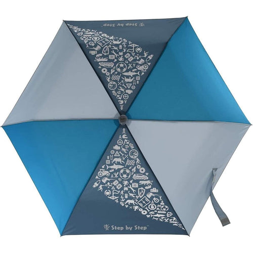 Step by Step Regenschirm, Blue, türkis-blau, Magic Rain Effect