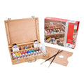 Van Gogh Holzkasten Acrylfarben Basic mit 10 Farben in 40 ml-Tuben + Zubehör