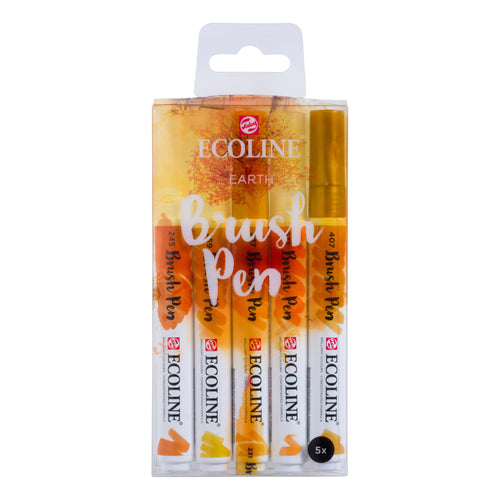 Ecoline Brushpen Set 5 Erde