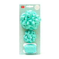 BOWS & RIBBON SET - AQUA