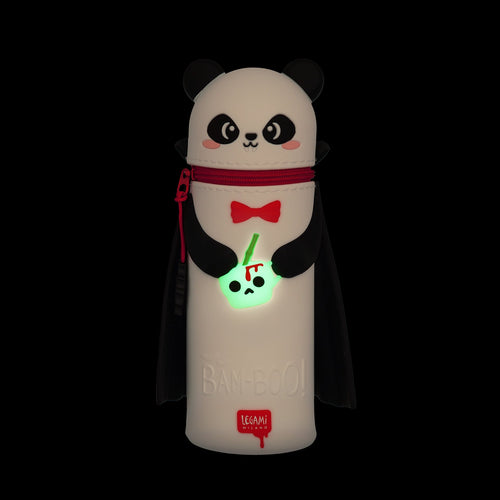 2-in-1-Federmäppchen aus Silikon Panda „Bam-Boo“ - Kawaii