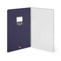SPIRAL-BOUND NOTEBOOK - LINIERTES HEFT MIT SPIRALBINDU - MOTH