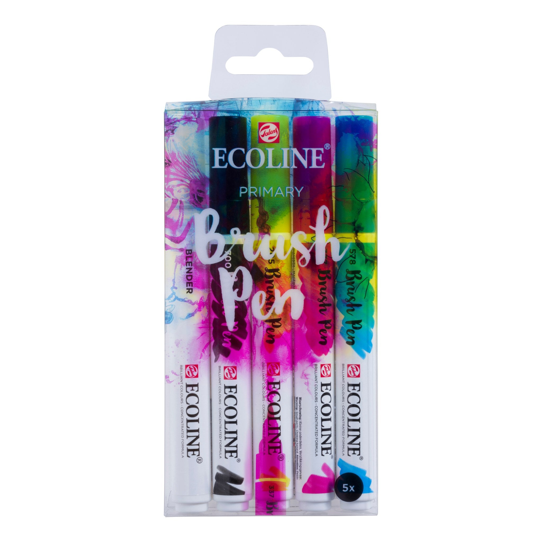 ECOLINE Brushpen 5tlg Grundfarben