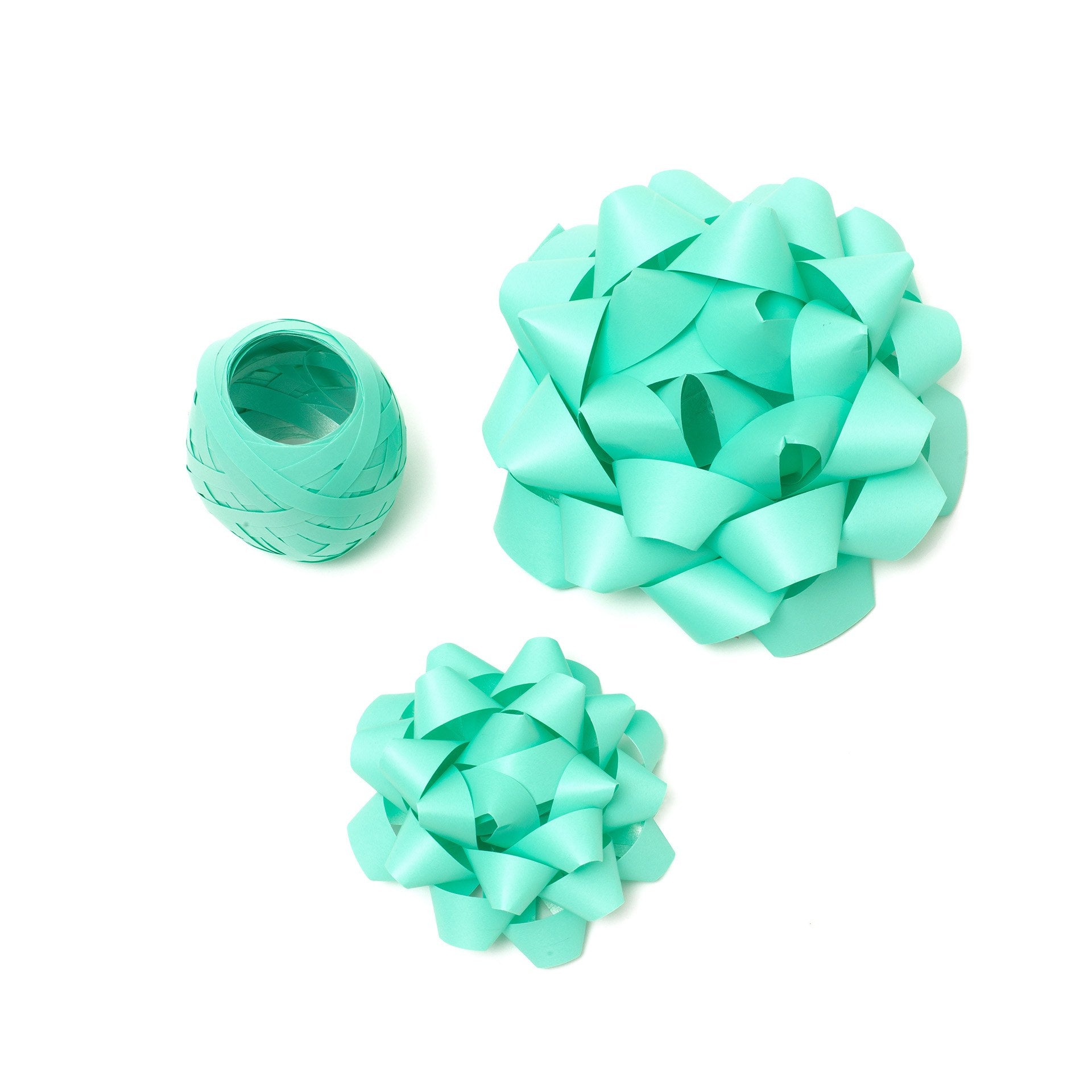 BOWS & RIBBON SET - AQUA