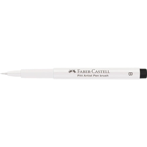 Faber-Castell Tuschestift Pitt Artist Pen B mit Pinselspitze, weiß