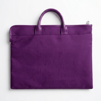 Tasche filofax Microfiber portfolio tote Purple – Elegante Business- und Laptoptasche - Detailansicht
