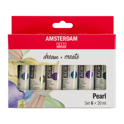 Amsterdam Acrylfarben Perlfarben Set | 6 x 20 ml