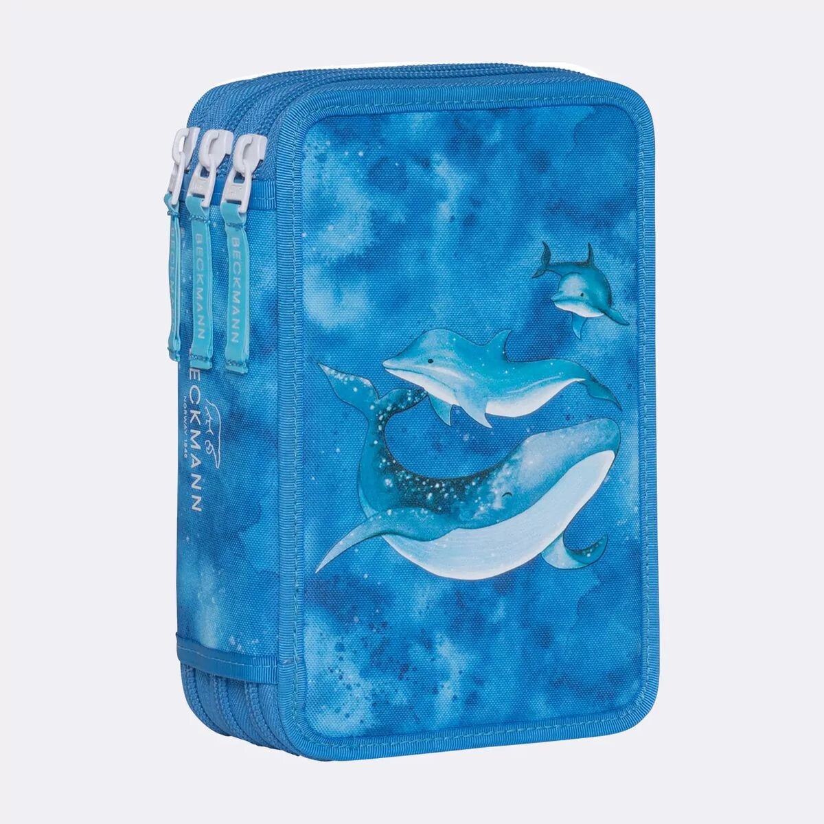 Beckmann 3-fächrige Federmappe mit Inhalt, Ocean