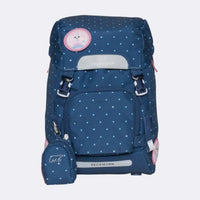 Beckmann Schulrucksack-Set Classic "Pet Friends blue" 7-teilig