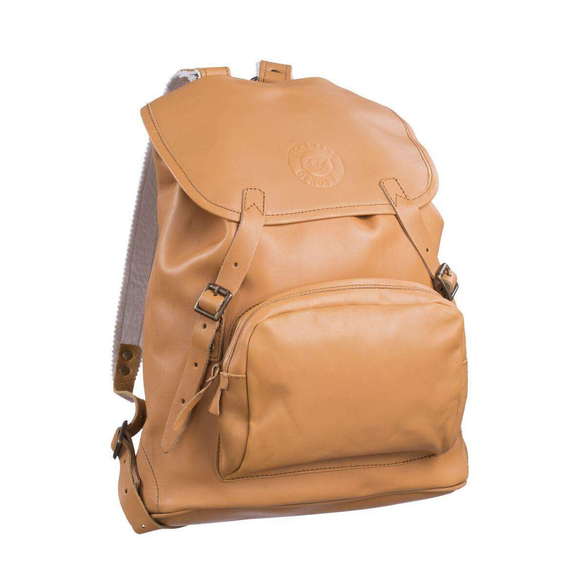 Beckmann Lederrucksack, 26 Liter Natur
