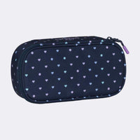 Beckmann Ovales Schlamperetui Sport Junior, Blue Hearts - Produktansicht bei Farbe und mehr