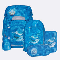 Beckmann Schulrucksack-Set Classic Ocean, 6-teilig - Produktansicht bei Farbe und mehr