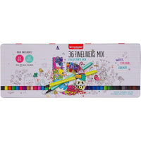 Talens Bruynzeel Fineliner Set 36 Stück - Produktansicht bei Farbe und mehr