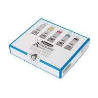 Schmincke AKADEMIE Acryl Kästen Kartonset, Primärset 5 x 60 ml - Detailansicht