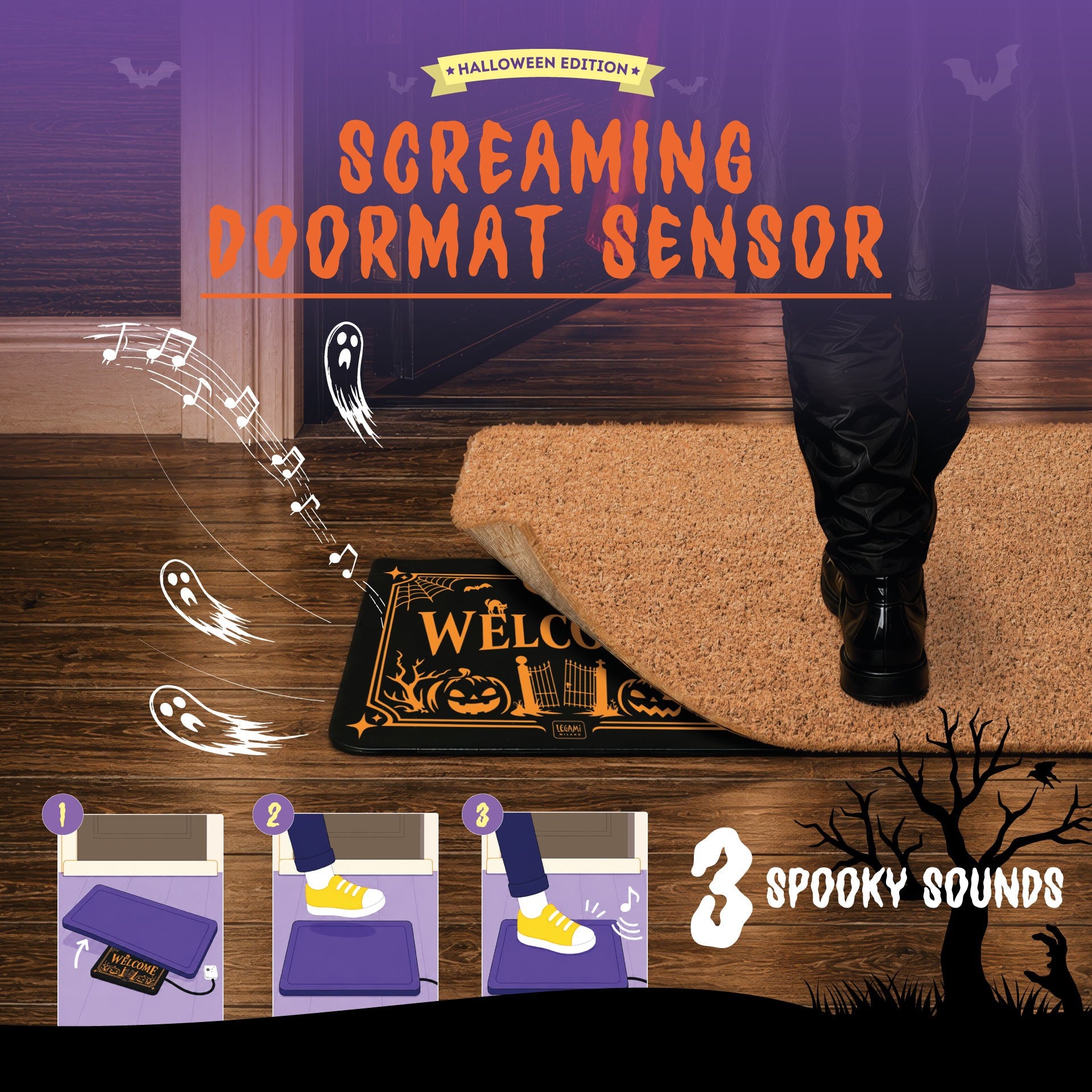 Türmatte mit Sound - Screaming Doormat