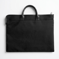 Tasche filofax Microfiber portfolio tote black – Elegante Business- und Laptoptasche