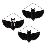 Set mit 3 Hängedekorationen aus Papier - Bat Blitz
