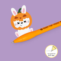 Leuchtender Kugelschreiber - Pumpkin Bunny - Writing is Magic