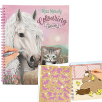 Depesche 0013745 Miss Melody Malbuch mit Pailletten - Produktansicht bei Farbe und mehr