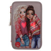 TOPModel 3-Fach Federtasche „Best Friends“ mit LED – Komplett gefüllt