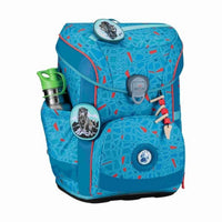 Scout DerDieDas ErgoFlex Easy Superflash Schulranzen-Set 5tlg. Blue Ice 21 Liter – Schulranzen & Rucksack bei Colour & More (Innenaufteilung)