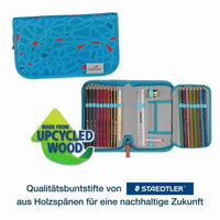 Scout DerDieDas ErgoFlex Easy Superflash Schulranzen-Set 5tlg. Blue Ice 21 Liter – Schulranzen & Rucksack bei Colour & More (Trageansicht)