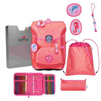 DerDieDas ErgoFlex Easy Superflash Schulranzen-Set 5tlg. Coral Reef 21 Liter