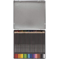 Eberhard Faber Aquarellbuntstifte Metalletui mit Pinsel, 24 Stück - Detailansicht