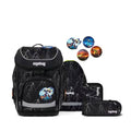 ergobag cubo Set Schulranzen-Set ReflektBär Schwarz Weiß 5-teilig 19 Liter