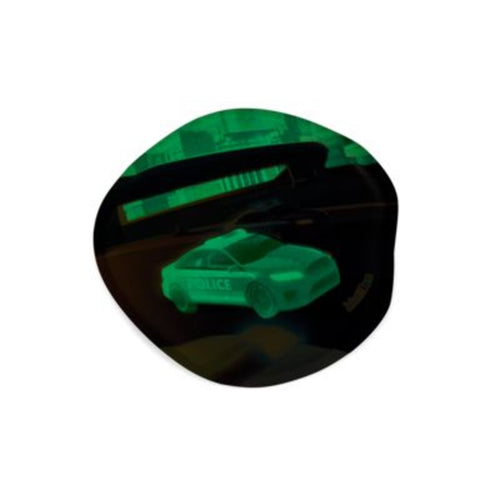 ergobag Glow in the Dark Klettie Polizei bunt 10 x 9 x 1 cm
