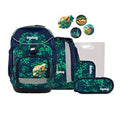 ergobag Pack Set Schulranzen-Set DrachenbezwingBär, 6-teilig Blau Grün 20 Liter