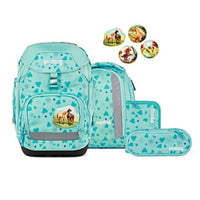 ergobag Pack Set Schulranzen-Set ReitBärtraum, 6-teilig Blau Türkis 20 Liter