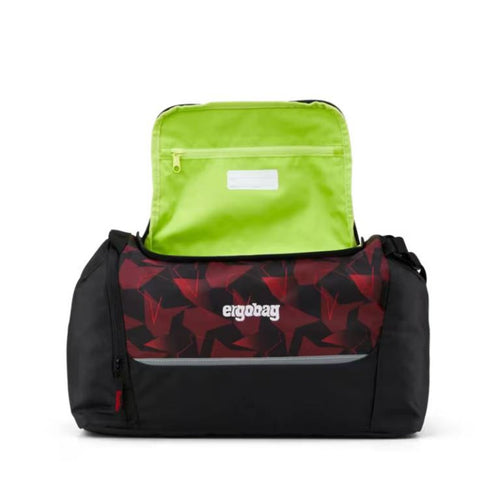 ergobag Sporttasche UnaufhaltBär Schwarz Rot 26,5 Liter 21 x 21 x 42 cm