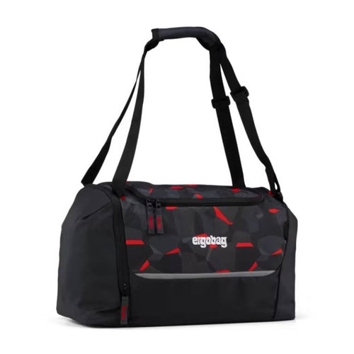 ergobag Sporttasche TaekBärdo grau rot 26,5 Liter 21 x 21 x 42 cm