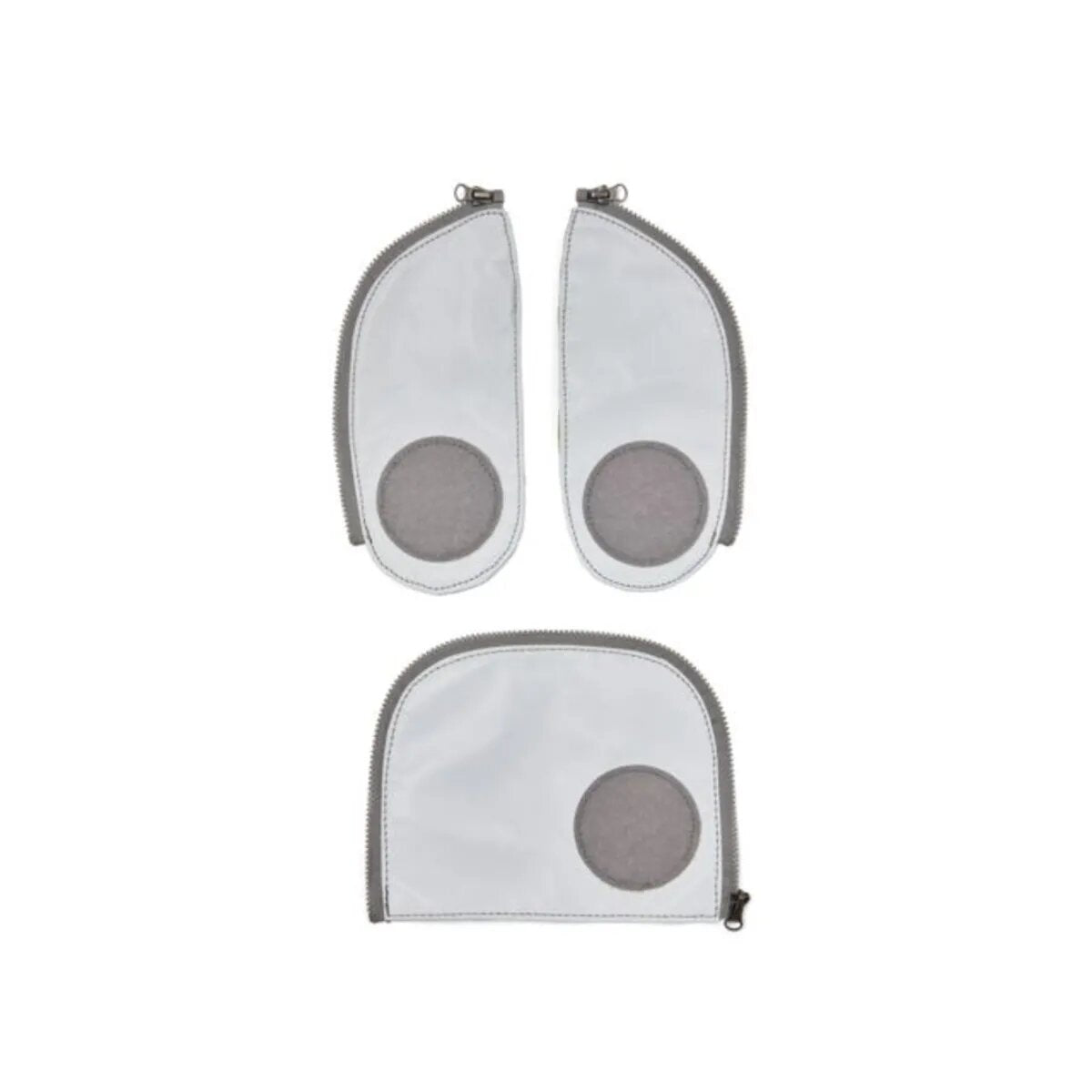 ergobag Zip Set Reflex Silver Reflective Silber 15 x 23 x 15 cm