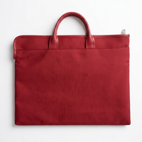 Tasche filofax Microfiber portfolio tote red – Elegante Business- und Laptoptasche - Detailansicht