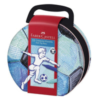Faber-Castell 33 Filzstifte Connector Fußballkoffer - Produktansicht bei Farbe und mehr