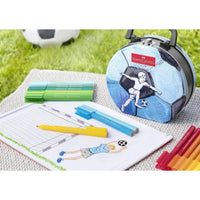 Faber-Castell 33 Filzstifte Connector Fußballkoffer - Ansicht 4