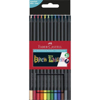 Faber-Castell Black Edition Bunstift, 12er Kartonetui - Produktansicht bei Farbe und mehr