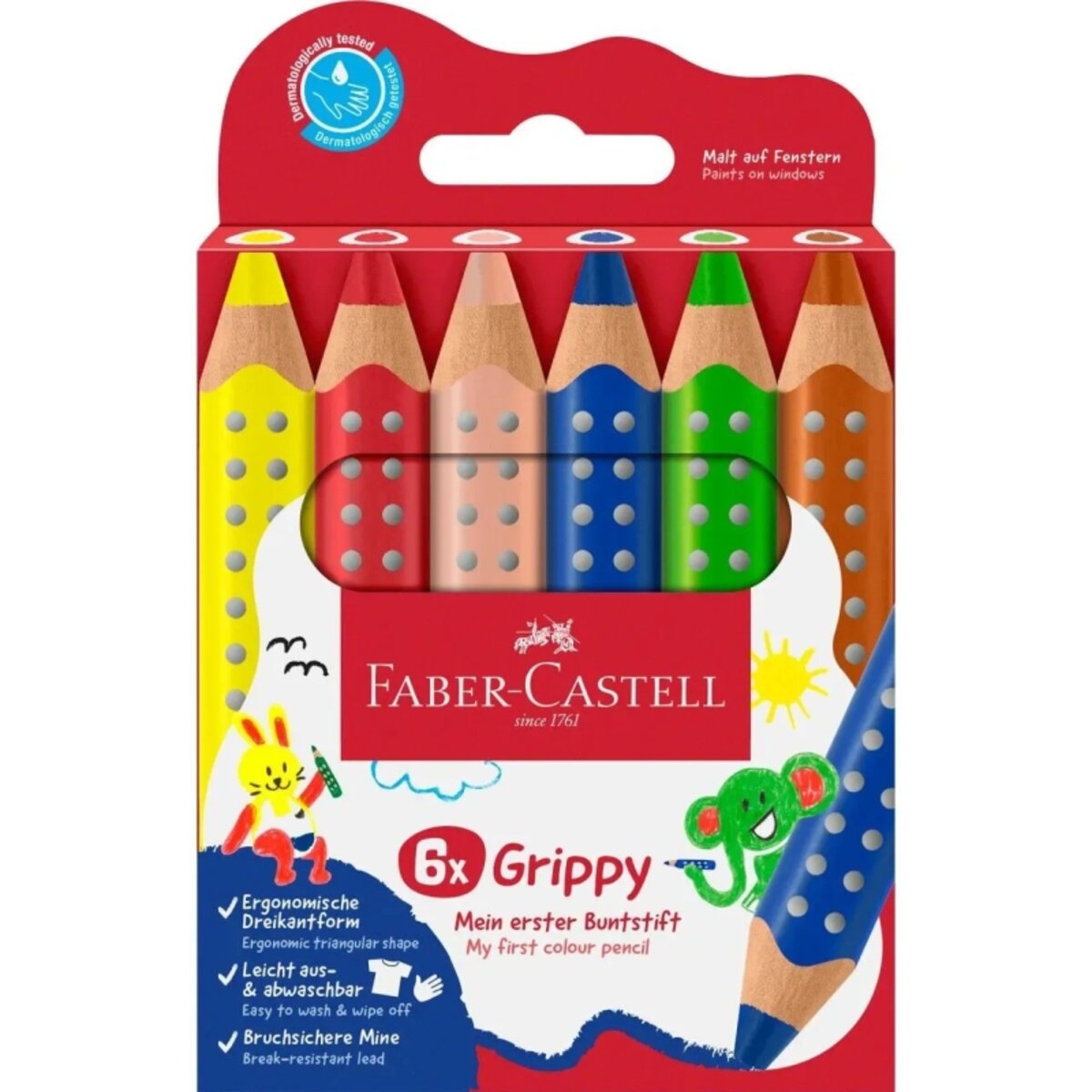 Buntstift Grippy 6er Set