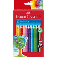 Faber Castell Buntstift Jumbo Grip 12er FABE 110912 - Produktansicht bei Farbe und mehr