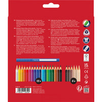 Faber-Castell 24er Kartonetui (18+6) Colour Grip Buntstifte Skin Tones - Ansicht 3